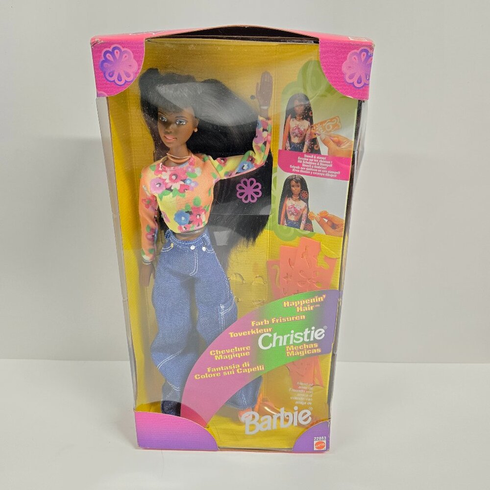 Barbie Happenin' Hair Christie Doll 1998 Mattel 22883 Vintage Rare Black